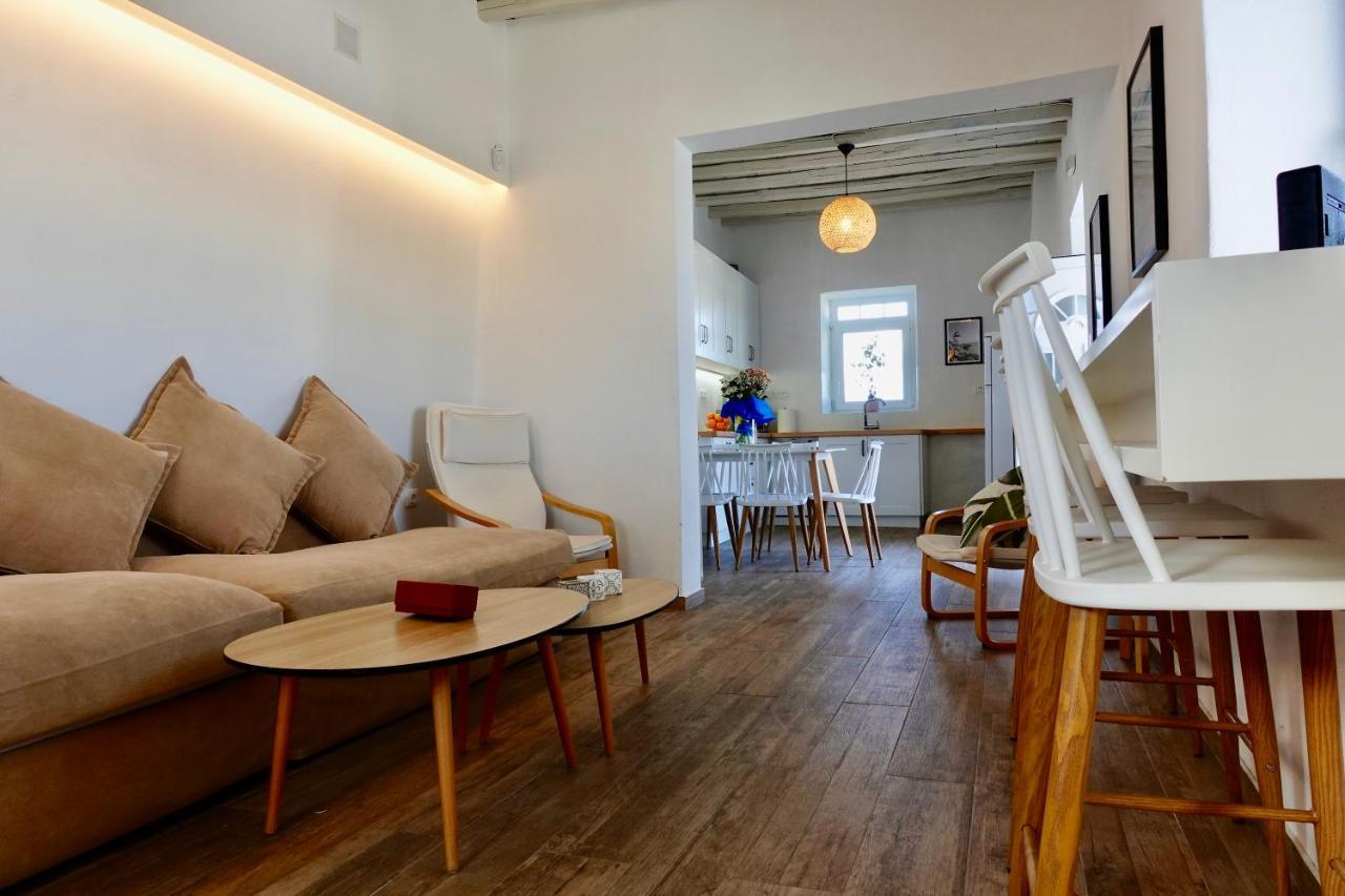 Modern Cycladic Sea View House Villa Ornos  Buitenkant foto