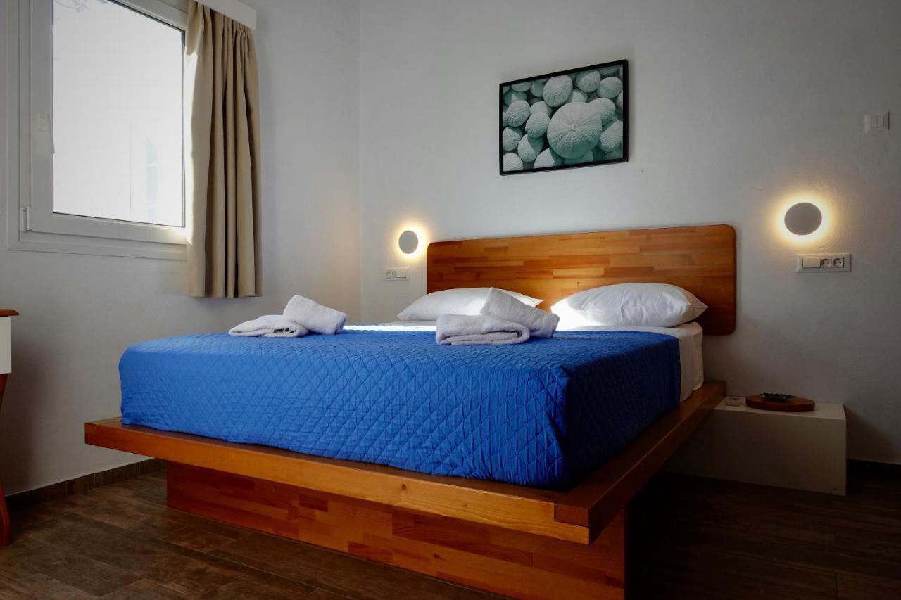 Modern Cycladic Sea View House Villa Ornos  Buitenkant foto